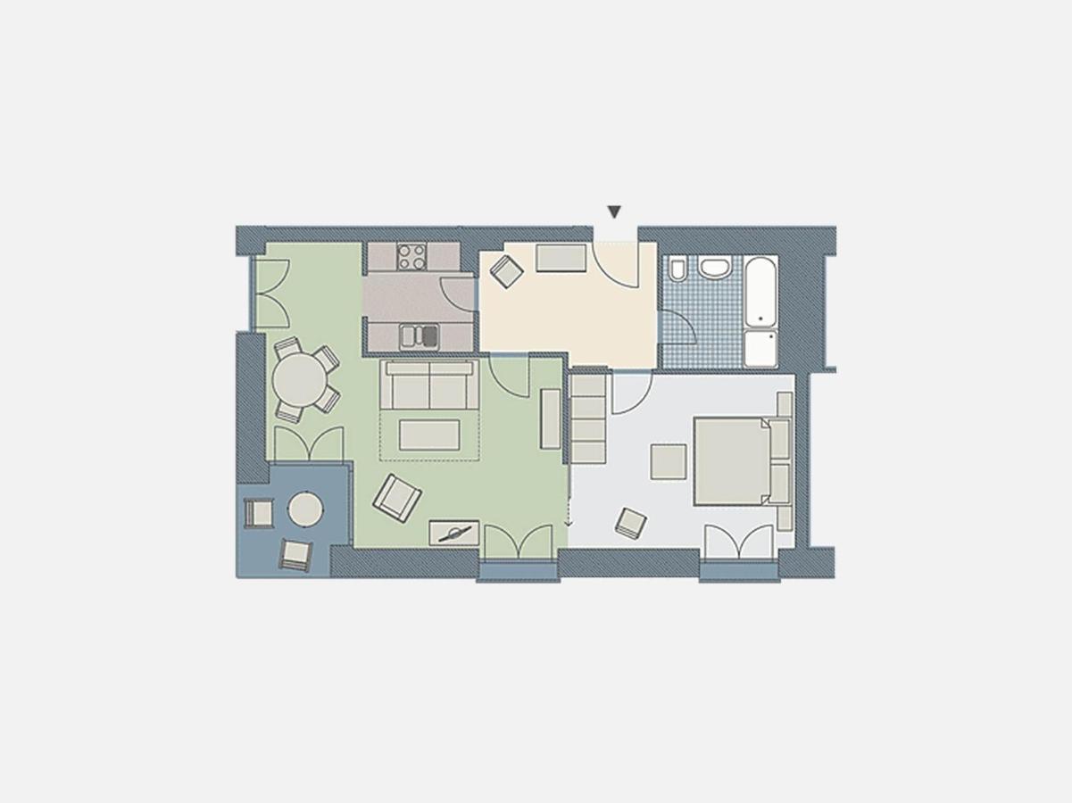 Kaiservillen Heringsdorf - Ferienwohnung Mit 1 Schlafzimmer Und Terrasse D102 Екстер'єр фото